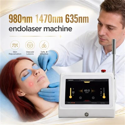 Výrobná cena 1470nm 980nm Diódové laserové zariadenie Laserová tvár Lipolýza Lsser Liposukcia Vaser
